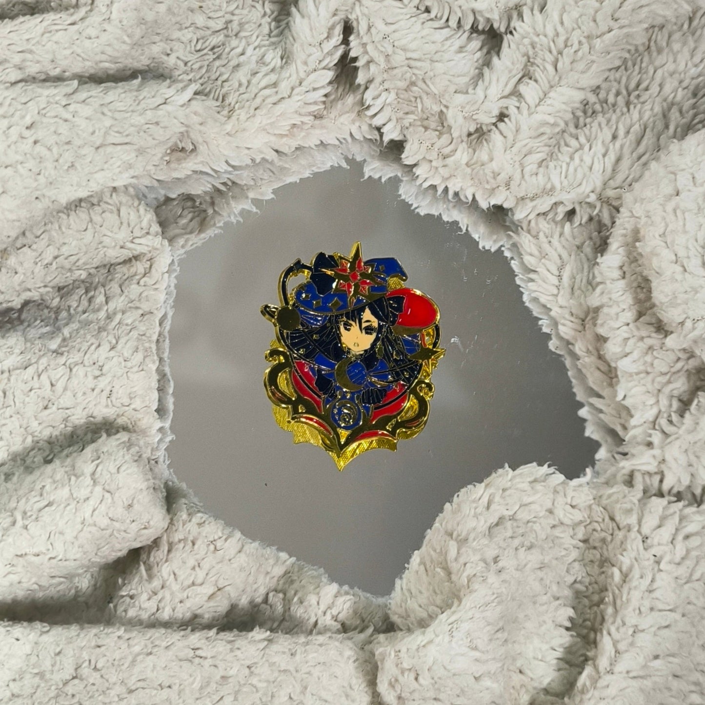 Accesorio Broche del Juego Genshin Impact Tartaglia Hu Tao insignia de Metal