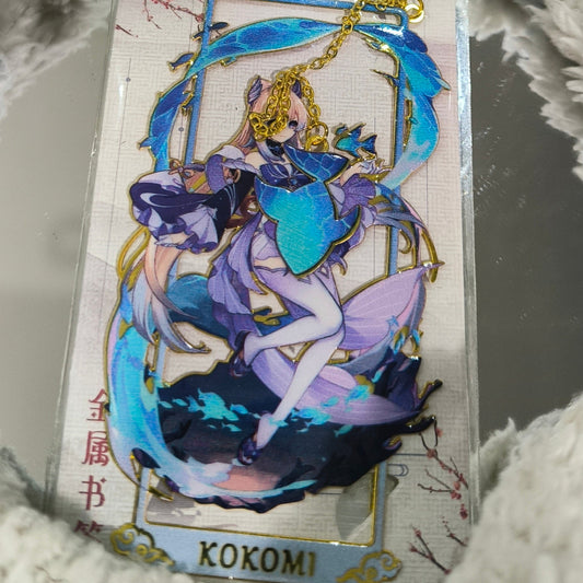 Accesorio separa libros Genshin Impact -Marcapáginas de metal- kokomi