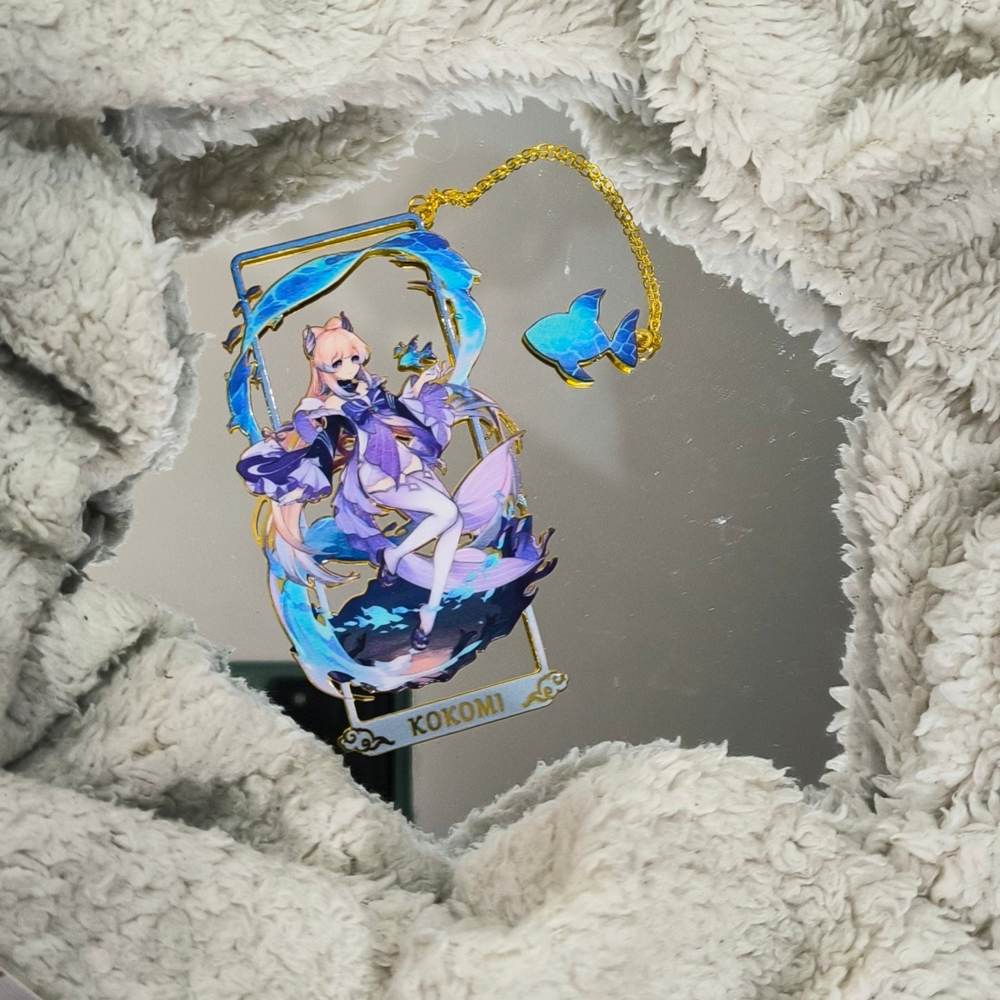 Accesorio separa libros Genshin Impact -Marcapáginas de metal- kokomi