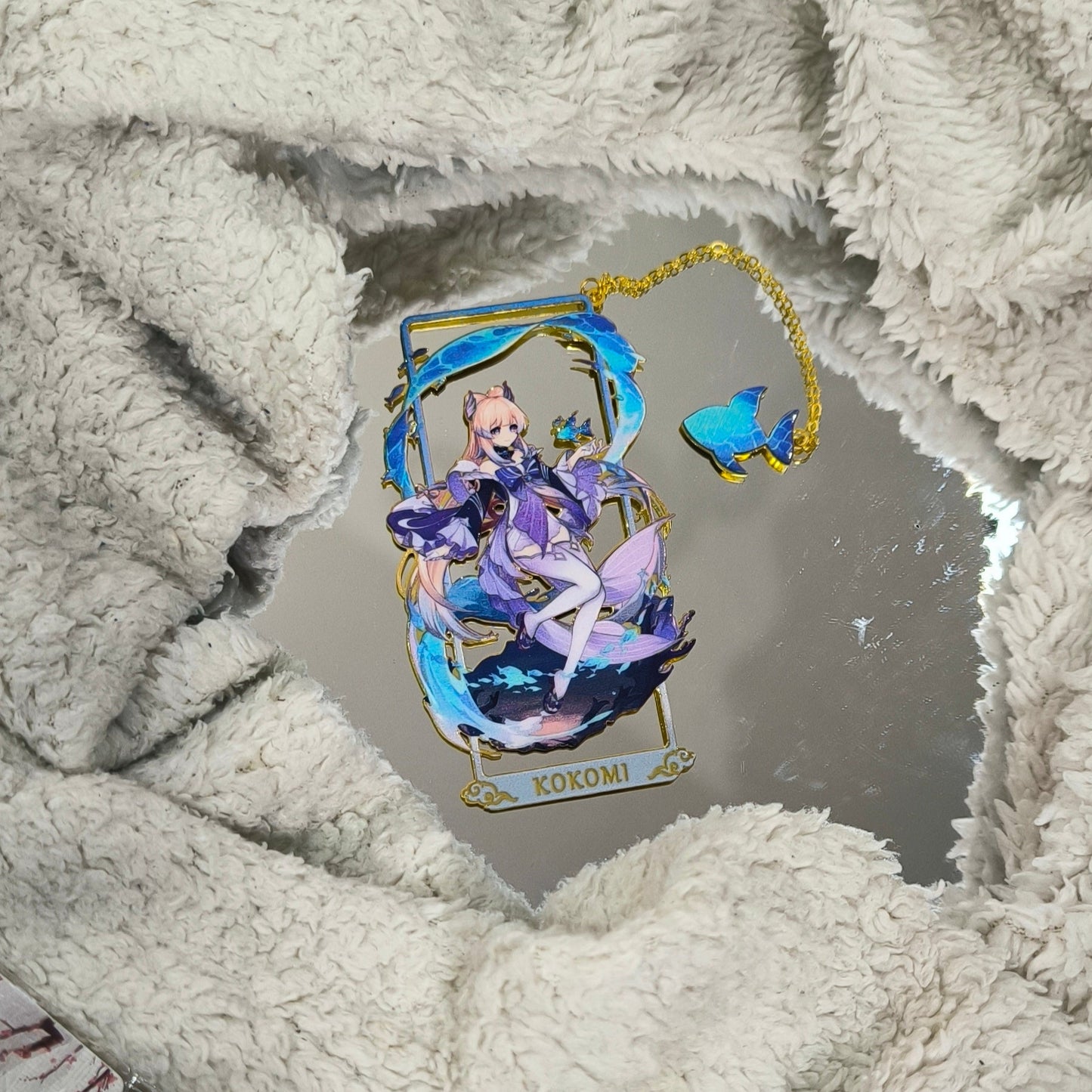 Accesorio separa libros Genshin Impact -Marcapáginas de metal- kokomi