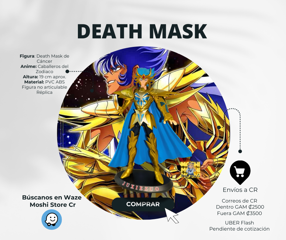 Figura Caballeros del Zodiaco -Death Mask