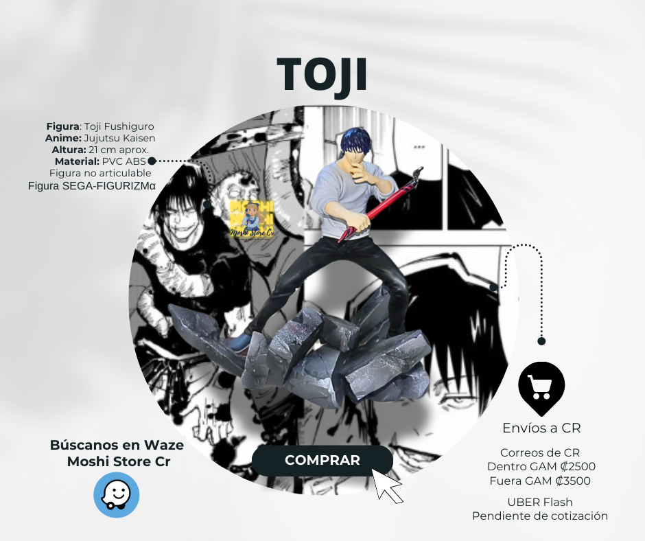 Figura Jujutsu Kaisen -Toji Fushiguro escena-