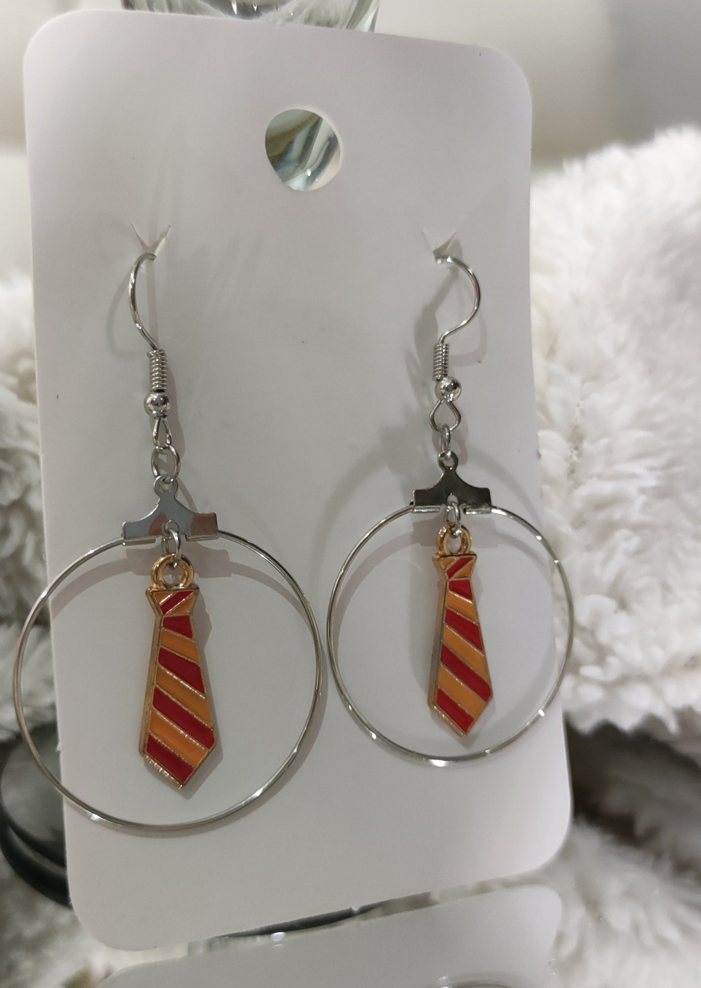 Aretes tipo Argolla de Hogwarts la casa Hufflepuff
