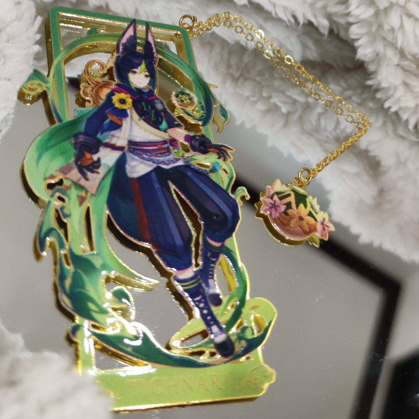 Accesorio separa libros Genshin Impact -Marcapáginas de metal- Tignari