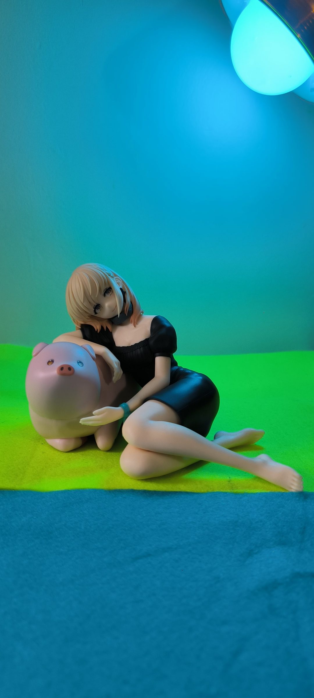 Jess (Sitting with Pig) - Desktop Cute